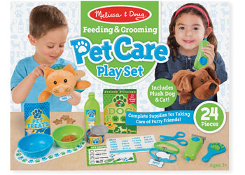 M&D - Feeding & Grooming Pet Care Play Set
