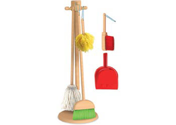 Melissa & Doug – Cleaning Kit with Stand – 6 pieces