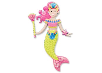 M&D - Reusable Puffy Sticker Play Set - Mermaid