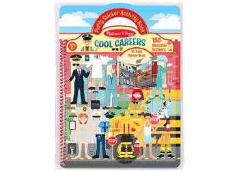 M&D - Reusable Puffy Sticker Act Bk -Careers
