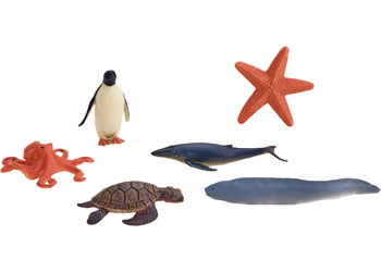Mojo - Sea Life Figure set 6pc 2-Asst 2025                                                