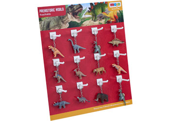 Mojo - Dinosaur Keychains 36pcs asst                                                      