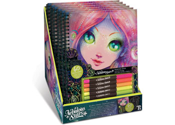 Nebulous Stars - Colouring Book - Black Pages - CDU6