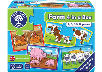 Orchard Jigsaw - Farm 4 in a Box 4, 6, 8 & 12 pieces