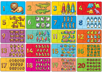 Orchard Toys Match and Count 20 pieces