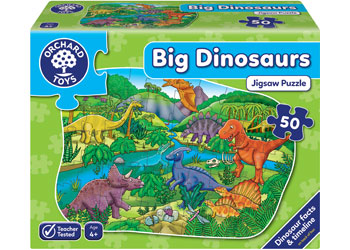 Orchard Toys Big Dinosaur Shaped Puzzle 50 pieces