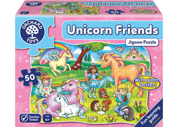 Orchard Toys Unicorn Friends & Poster 50 pieces