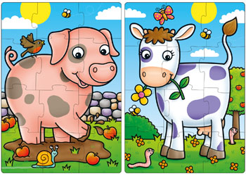 Orchard Toys First Farm Friends 2 x 12  pieces