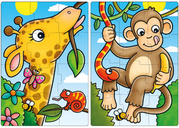 Orchard Toys First Jungle Friends 2 x 12  pieces