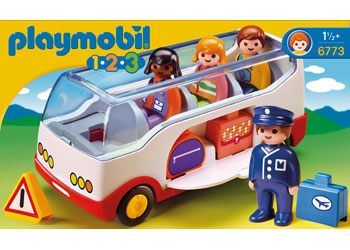 Playmobil - 1.2.3 Airport Shuttle Bus