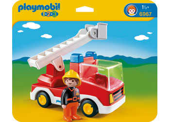 Playmobil - 1.2.3 Ladder Unit Fire Truck