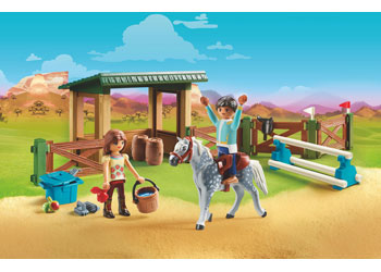 Playmobil - Paddock with Horse Shed