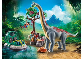Playmobil - Brachiosaurus with Hovercraft