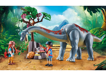 Playmobil - Brachiosaurus with Hovercraft