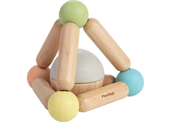 Plan Toys - Triangle Clutching Toy Pastels