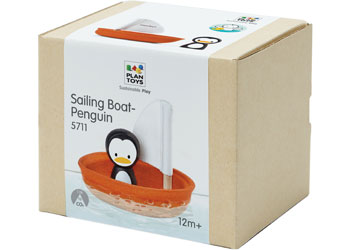PlanToys - Sailing Boat-Penguin