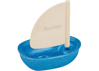 Plan Toys - SAILING BOAT - BLUE                                                           
