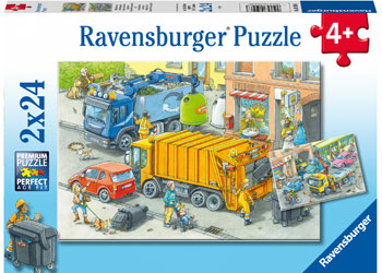 Rburg - Working Trucks Puzzle 2x24pc