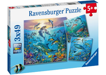 Rburg - Ocean Life Puzzle 3x49pc