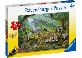 Rburg - Rainforest Animals Puzzle 60pc