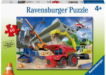 Rburg - Construction Trucks Puzzle 60pc