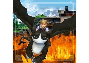 Ravensburger - How to Train your Dragons Realms 3x49pc
