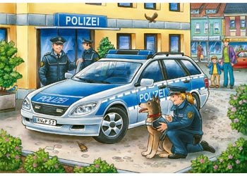 Rburg - Police and Firefighters Puzzle 2x12pc