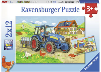 Rburg - Hard at Work Puzzle 2x12pc