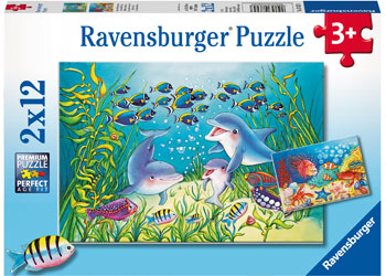 Ravensburger - On the Seabed Puzzle 2x12pc