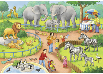 Rburg - A Day at the Zoo Puzzle 2x24pc