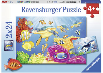 Rburg - Colourful Underwater World Puzzle 2x24pc