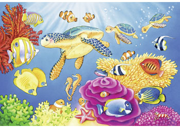 Rburg - Colourful Underwater World Puzzle 2x24pc