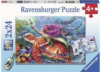 Ravensburger - Mermaid Adventures Puzzle 2x24p