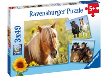 Ravensburger - Loving Horses Puzzle 3x49pc