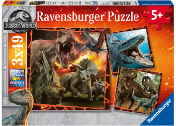 Ravensburger - Jurassic World Instinct to Hunt 3x49pc