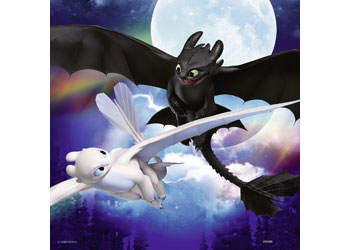Ravensburger - HTTYD How to Train your Dragon 3x49pc