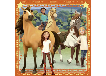 Ravensburger - Spirit Adventure on Horses 3x49pc