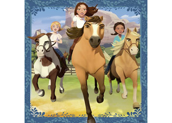Ravensburger - Spirit Adventure on Horses 3x49pc