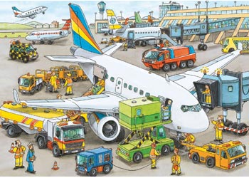 Rburg - Busy Airport Puzzle 35pc