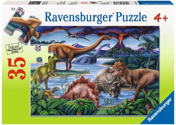 Rburg - Dinosaur Playground Puzzle 35pc