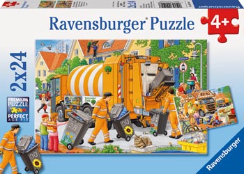 Ravensburger - Trash Removal Puzzle 2x24pc