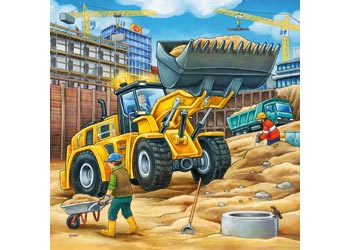 Rburg - Construction Vehicle Puzzle 3x49pc
