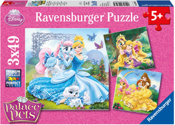 Ravensburger - Disney Belle Cinderella Rapunzel 3x49p