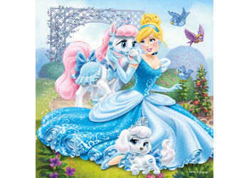 Ravensburger - Disney Belle Cinderella Rapunzel 3x49p
