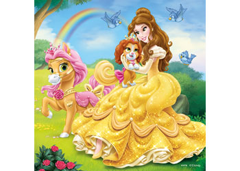 Ravensburger - Disney Belle Cinderella Rapunzel 3x49p