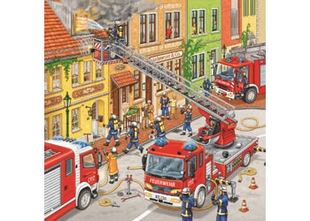 Rburg - Fire Brigade Run Puzzle 3x49pc