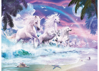 Rburg - Unicorns on the Beach Puzzle 150pc