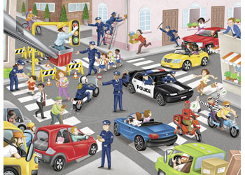 Ravensburger - Police on Patrol Puzzle 100 pieces