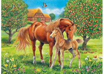 Rburg - Horses in the Field Puzzle 100pc