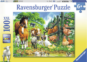 Rburg - Animal Get Together Puzzle 100pc